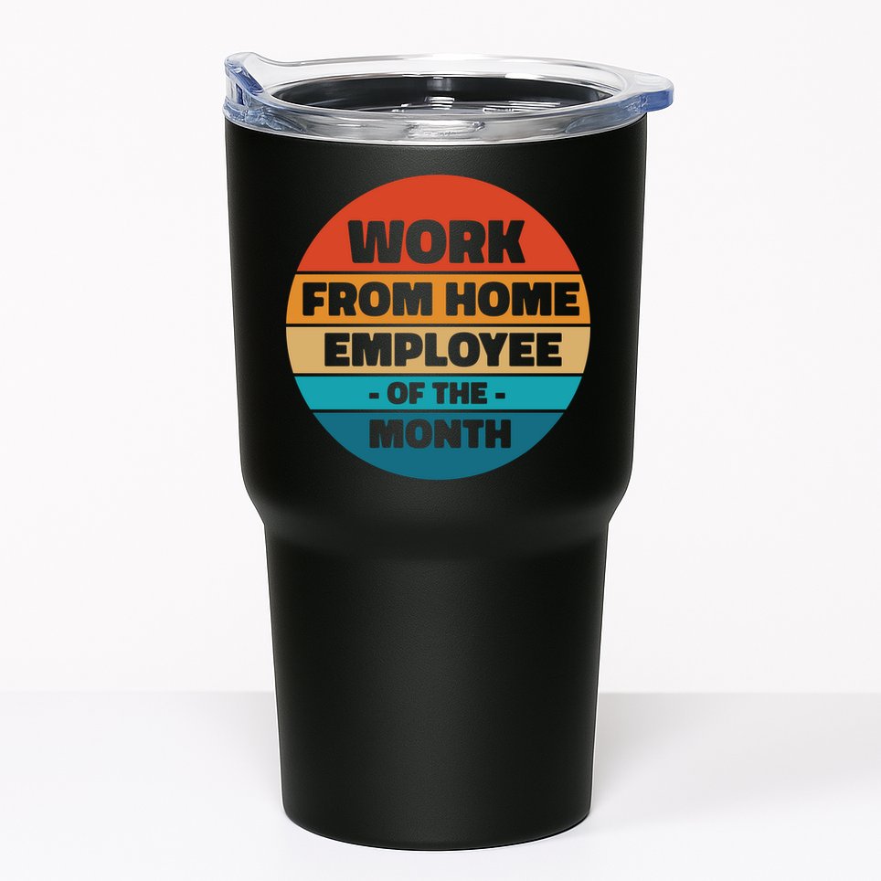 Work From Home Employee Of The Month Retro Tumbler
