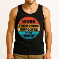 Work From Home Employee Of The Month Retro Tank Top