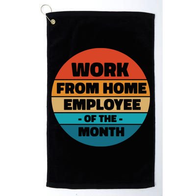 Work From Home Employee Of The Month Retro Golf Towel