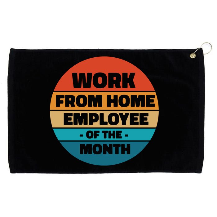 Work From Home Employee Of The Month Retro Grommeted Golf Towel