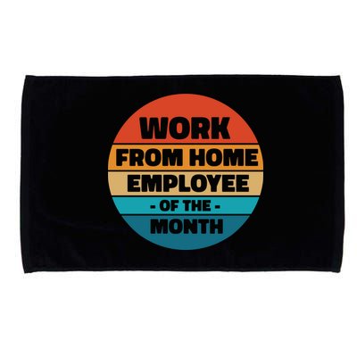 Work From Home Employee Of The Month Retro Microfiber Hand Towel