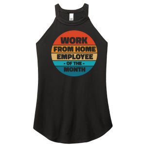 Work From Home Employee Of The Month Retro Women's Perfect Tri Rocker Tank