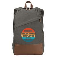 Work From Home Employee Of The Month Retro Cotton Canvas Backpack