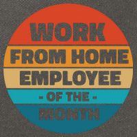 Work From Home Employee Of The Month Retro Cotton Canvas Backpack