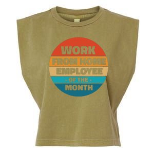 Work From Home Employee Of The Month Retro Garment-Dyed Women's Muscle Tee