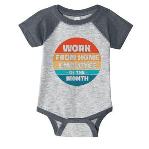 Work From Home Employee Of The Month Retro Infant Baby Jersey Bodysuit