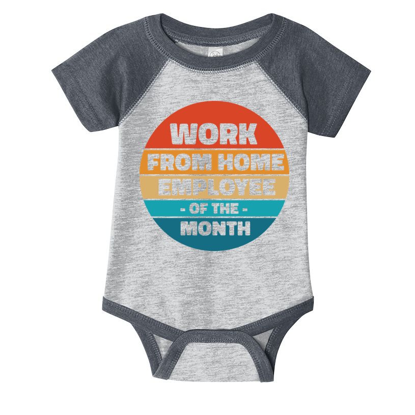 Work From Home Employee Of The Month Retro Infant Baby Jersey Bodysuit