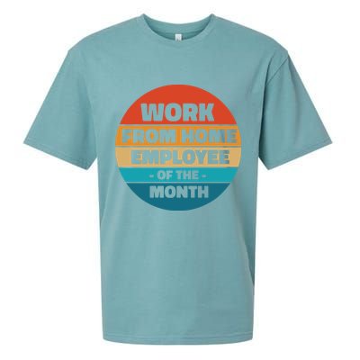 Work From Home Employee Of The Month Retro Sueded Cloud Jersey T-Shirt
