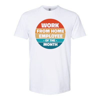 Work From Home Employee Of The Month Retro Softstyle® CVC T-Shirt