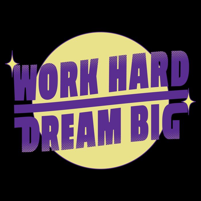 Work Hard Dream Big Drawstring Bag