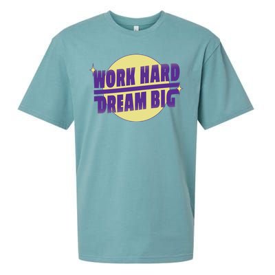 Work Hard Dream Big Sueded Cloud Jersey T-Shirt