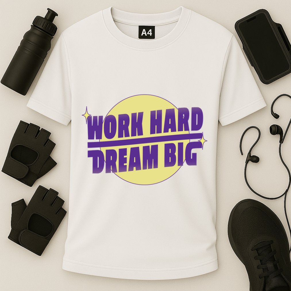 Work Hard Dream Big Cooling Performance Crew T-Shirt
