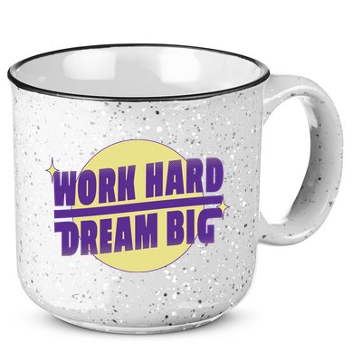 Work Hard Dream Big 15oz Campfire Ceramic Mug