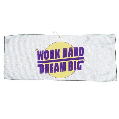 Work Hard Dream Big Large Microfiber Waffle Golf Towel