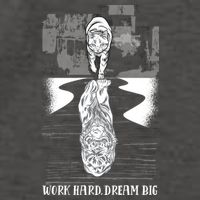 Work Hard Dream Big Tiger Vector Backpack