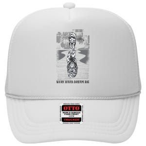 Work Hard Dream Big Tiger High Crown Mesh Back Trucker Hat