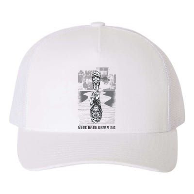 Work Hard Dream Big Tiger Yupoong Adult 5-Panel Trucker Hat