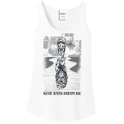 Work Hard Dream Big Tiger Ladies Essential Tank