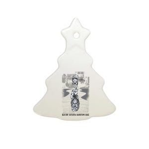 Work Hard Dream Big Tiger Ceramic Tree Ornament