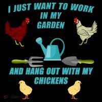 Work In My Garden Hang Out With My Chickens Impact Tech Backpack