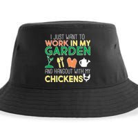 Work In My Garden Hangout With My Chickens Sustainable Bucket Hat