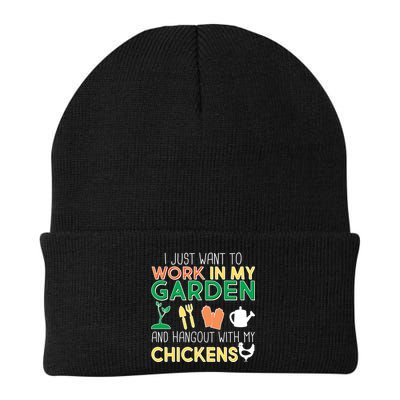Work In My Garden Hangout With My Chickens Beanie