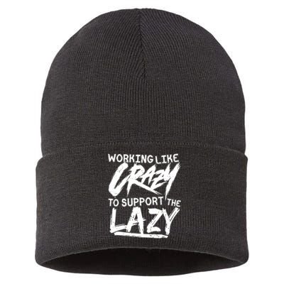 Working Like Crazy To Support The Lazy Sustainable Knit Beanie