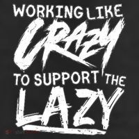 Working Like Crazy To Support The Lazy 25L Jumbo Tote