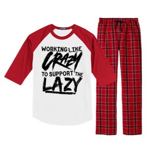 Working Like Crazy To Support The Lazy Raglan Sleeve Pajama Set