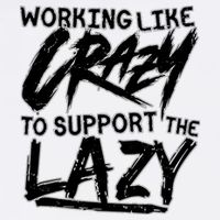 Working Like Crazy To Support The Lazy Garment-Dyed Sweatshirt