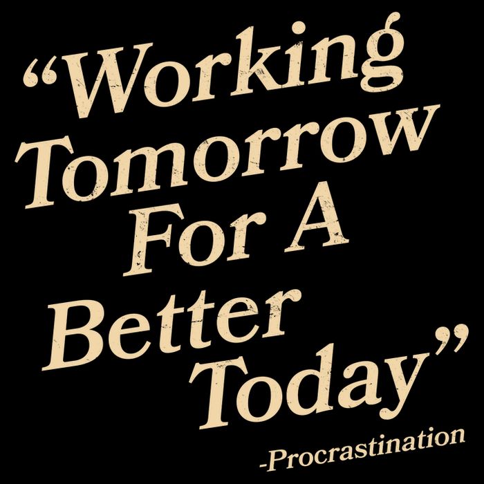 Working Tomorrow For A Better Today Procrastination 16 in Basic Backpack