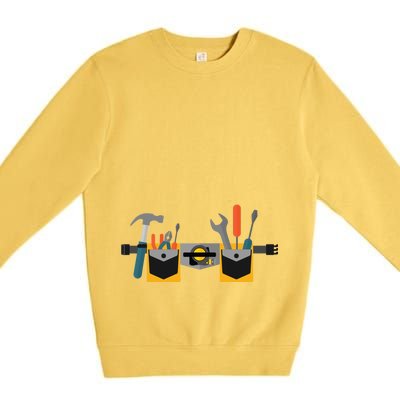 Workman Tool Belt Handyman Costume Premium Crewneck Sweatshirt