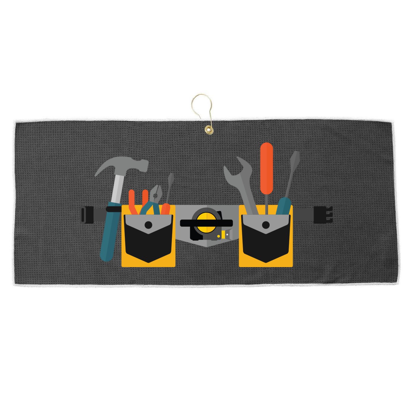 Workman Tool Belt Handyman Costume Large Microfiber Waffle Golf Towel