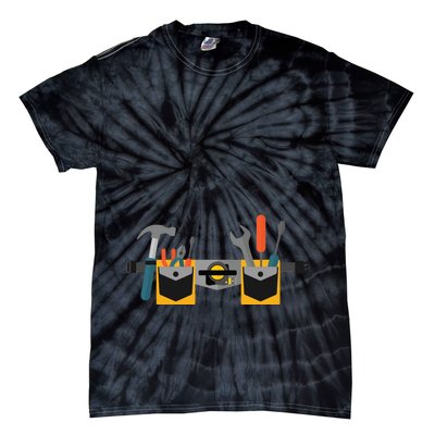 Workman Tool Belt Handyman Costume Tie-Dye T-Shirt