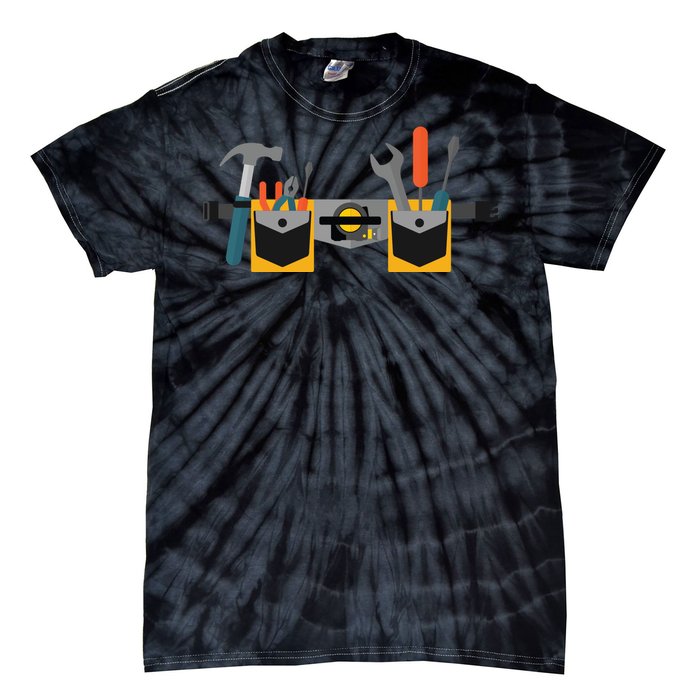 Workman Tool Belt Handyman Costume Tie-Dye T-Shirt