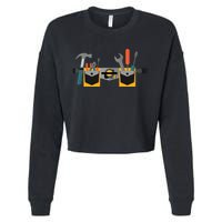 Workman Tool Belt Handyman Costume Cropped Pullover Crew