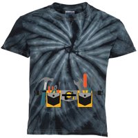 Workman Tool Belt Handyman Costume Kids Tie-Dye T-Shirt