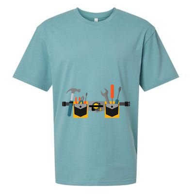 Workman Tool Belt Handyman Costume Sueded Cloud Jersey T-Shirt