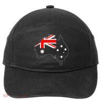 World Australia Map Flag 7-Panel Snapback Hat