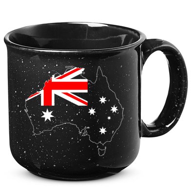 World Australia Map Flag 15oz Campfire Ceramic Mug