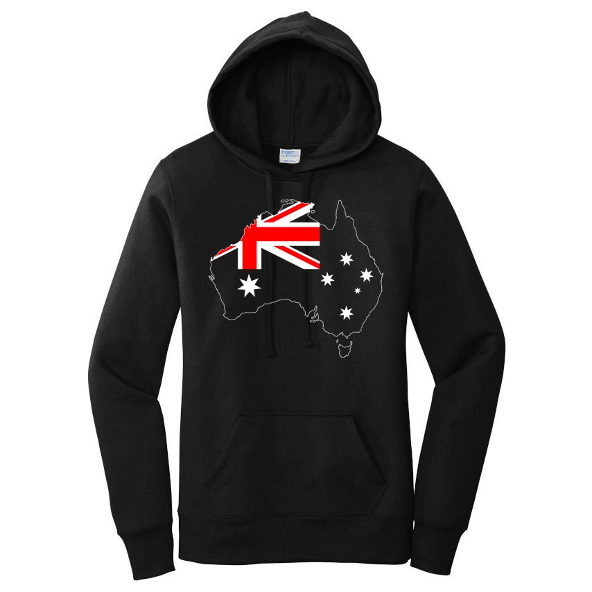 World Australia Map Flag Women's Pullover Hoodie