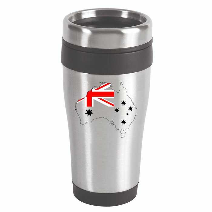 World Australia Map Flag 16oz Travel Tumbler