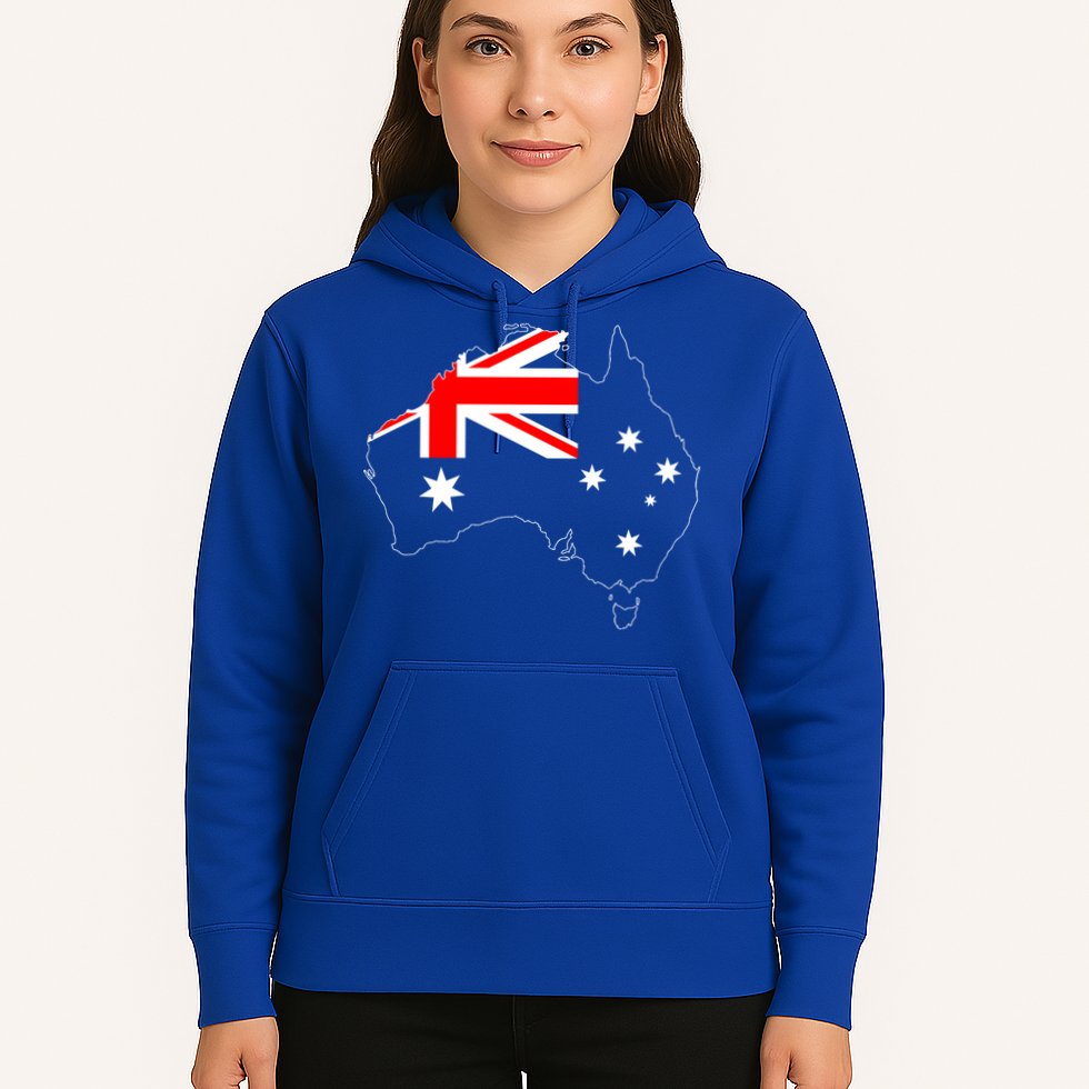 World Australia Map Flag Hoodie