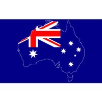 World Australia Map Flag Bumper Sticker