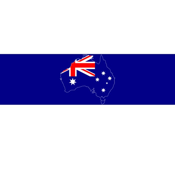 World Australia Map Flag Bumper Sticker