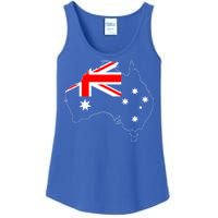 World Australia Map Flag Ladies Essential Tank