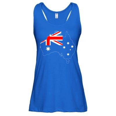 World Australia Map Flag Ladies Essential Flowy Tank