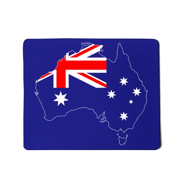 World Australia Map Flag Mousepad