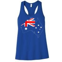 World Australia Map Flag Women's Racerback Tank