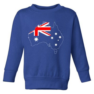 World Australia Map Flag Toddler Sweatshirt